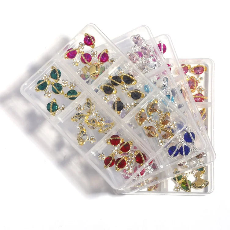 New Arrival Rhinestone Charms 3D Nail Art Stickers Decoration Jewelry Designer Nail Charms