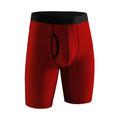 Wholesale Men's Boxer Briefs Custom Design Breathable Underwear with Fashionable Printing Long Length Mens Boxer