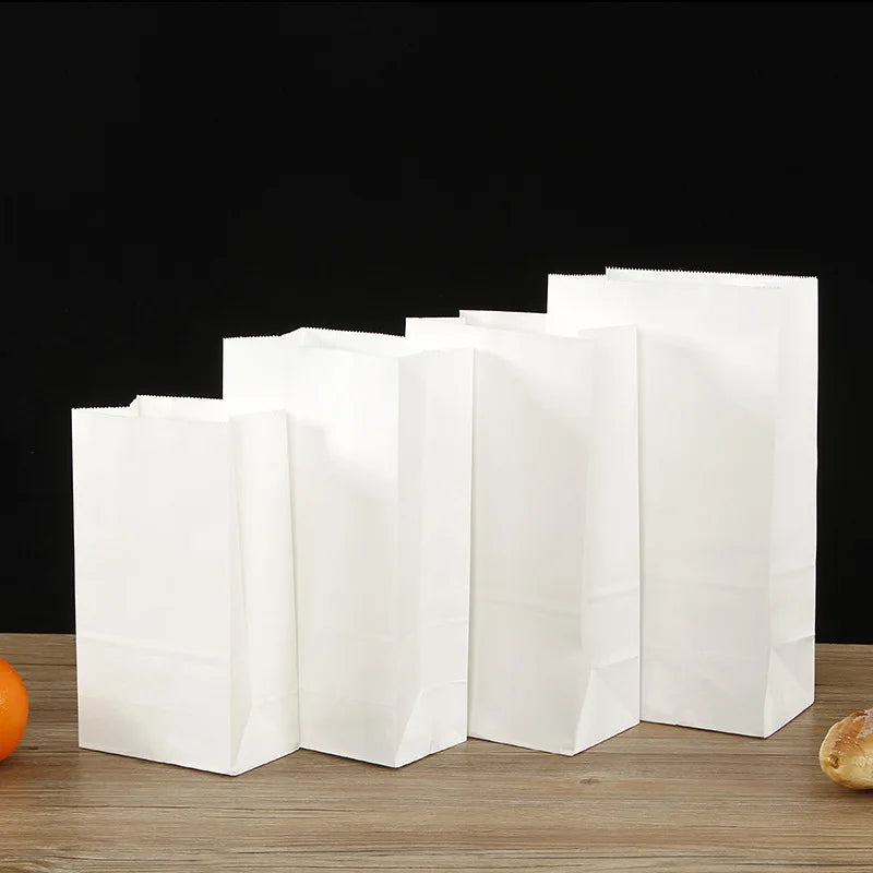 Wholesale Custom Printed Eco-friendly Biodegradable Food Grade Kraft Paper Bags Custom Logo for Sushi Jelly Milk Delivery