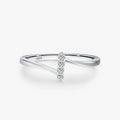 Ailmay Genuine 925 Sterling Silver Fashion Charm Dazzling Zircon Finger Rings for Women Wedding Engagement Fine Jewelry
