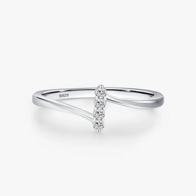 Ailmay Genuine 925 Sterling Silver Fashion Charm Dazzling Zircon Finger Rings for Women Wedding Engagement Fine Jewelry