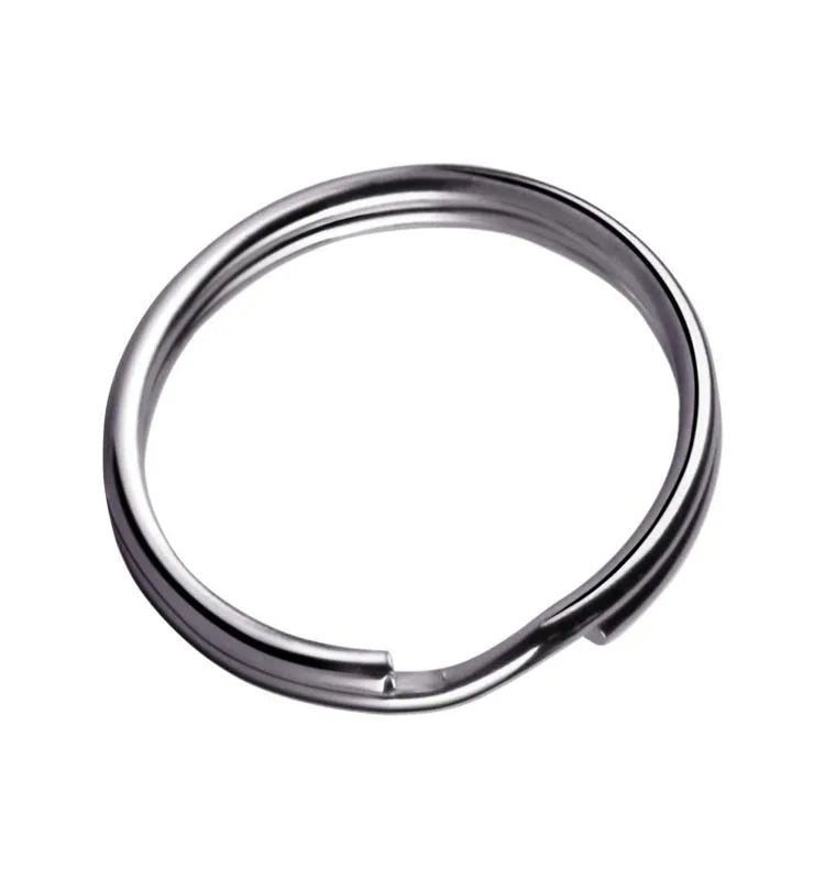 Stainless Steel Metal Keychain Ring Split Keyring Key Ring