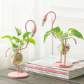 Wholesale Luxury Style Flower Vase with Metal Frame for Home Decoration