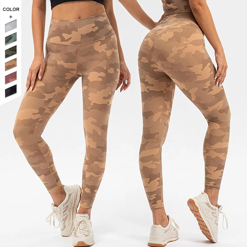 2024 New for High Elasticity Peach Butt Fitness Running Pants Women High-Waisted Yoga Compressions Leggings Seamless Spandex