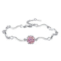 Simple Fashion S925 Sterling Silver Bracelet for Women VVS D Color Lucky Four-leaf Clover Moissanite Bracelets & Bangles