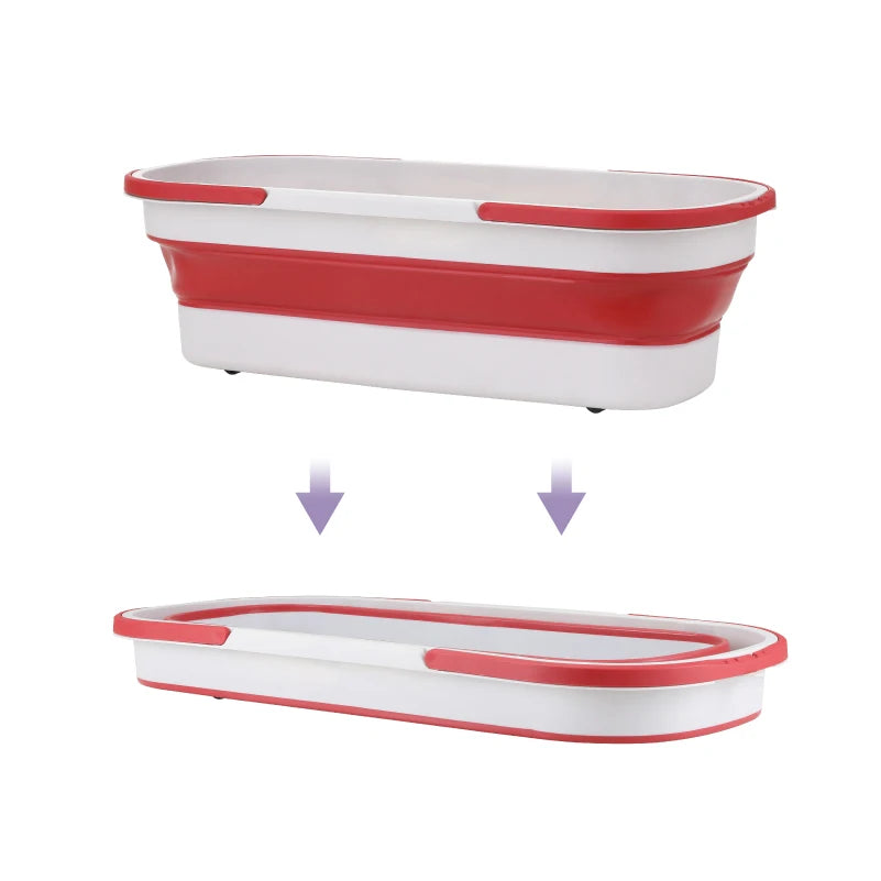 Multifunctional Portable Folding Bucket Cleaning Bucket Water Silicone Indoor and Outdoor Portable Folding Mop Bucket