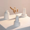 Chic Nordic White Ceramic Dry Flower Vase Creative Clay Office Table Decoration for Home Pottery & Enamel Craft