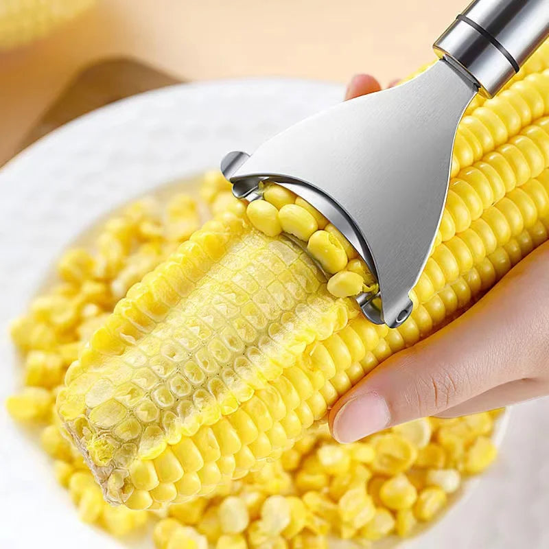 High Quality Corn Peeler Stainless Steel Corn Thresher Tool Corn Cob Stripper Kitchen Gadgets