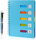 5 Subject Spiral Notebook with Divider Tabs Hardcover Tabbed Notebook Journal A5 B5  Notebook