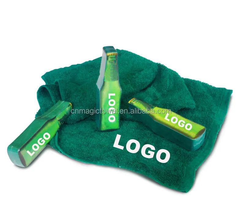 Wholesale Bottle Shape Promotional Set Magic Small Towel Cotton Custom logo Printing Shape 100% Cotton Compressed Towel