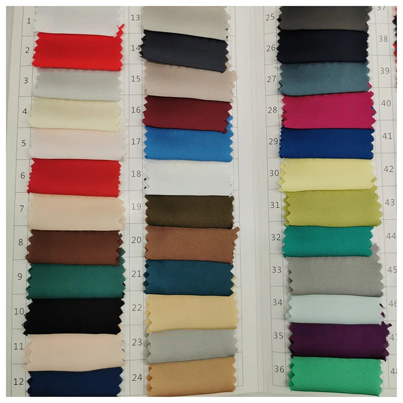 Low MOQ Satin Chiffon Fabric Polyester Imitation Silk Garment Fabric MegaBDM
