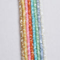 2*5mm Mother of Pearl Shell Disc Spacer Beads Middle Hole Strand for Jewelry Wholesale