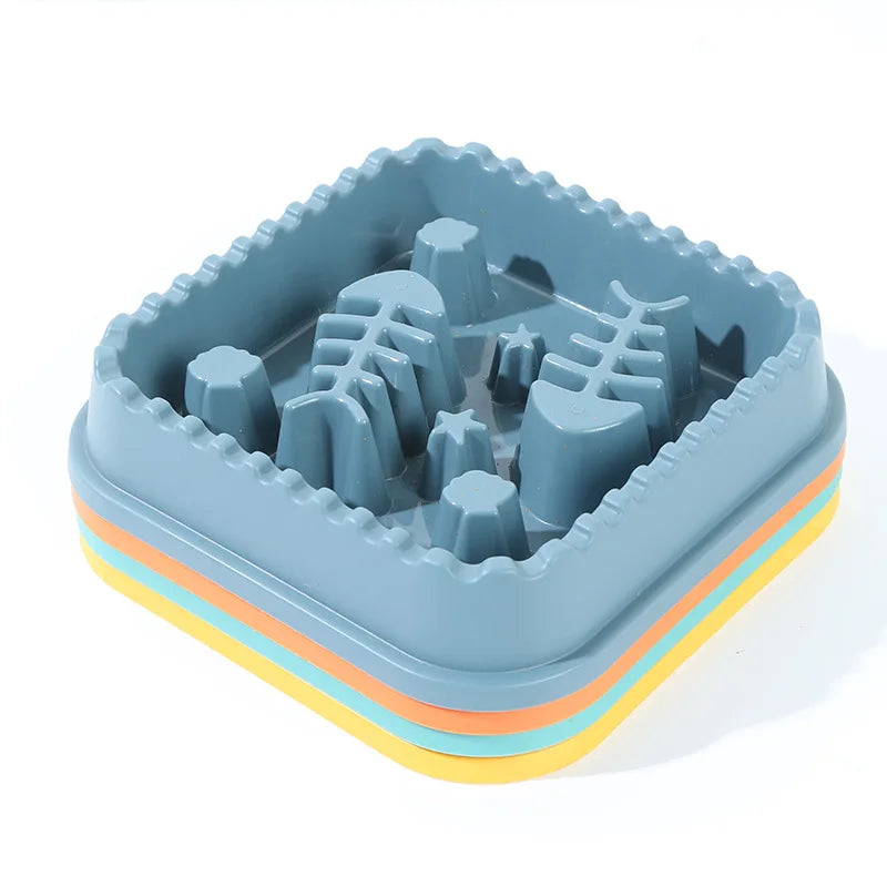 Pet Anti-choking Slow Food Bowls for Dogs Cats Prevent Bloating Slow Feeder Tableware Pet Supplies Dog Bowl
