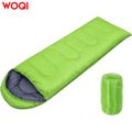 WOQI Lightweight Backpack Envelope Cotton Sleeping Bag for Adults Boys and Girls