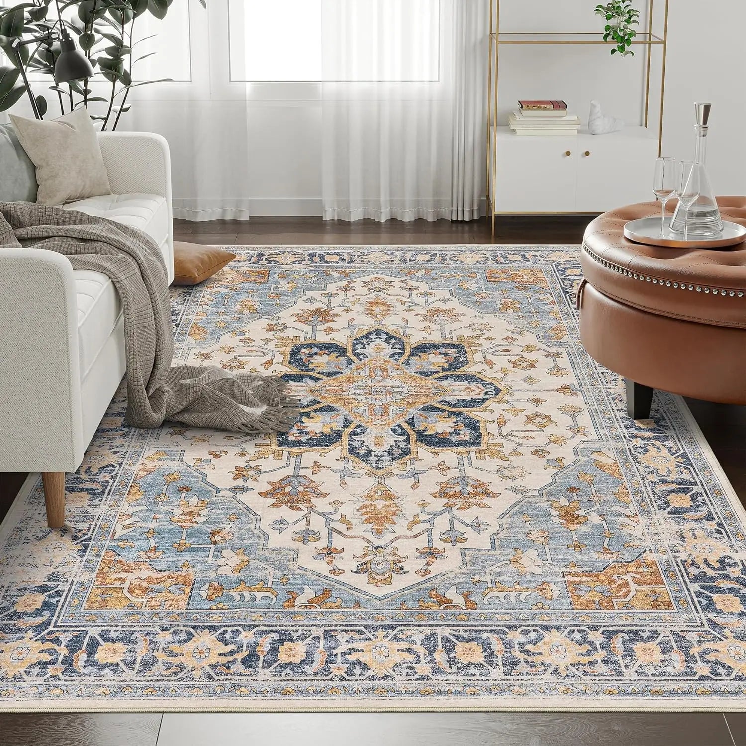 Fast Shipment Home Textiles Printed Polyester Non-Slip Area Rug Machine Made Carpet