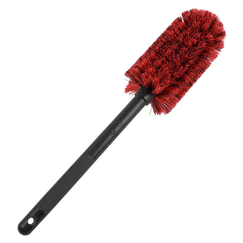 Long Handle Wheel Tire Brush Car Wash Premium Brush for Easy Scrubbing Soft Bristle Cleans Dirty Tires