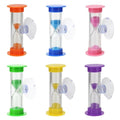 Wholesale Creative Children Gifts 1min 2min 3min 5min 10min Sand Clock Hourglass With Suction for Kids Tooth Brushing Sand Timer