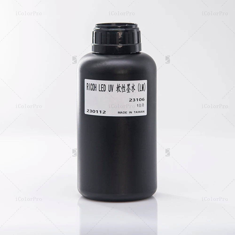 Long Lasting DongZhou Ricoh UV Printing Ink for Ricoh Gen5 and Gen5i Printheads for Outdoor and Signage Printing