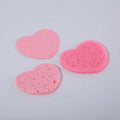 WOXIN Hot Sale Natural Pulp Cleaning Pad Compressed Heart Shape Cellulose Facial Sponge