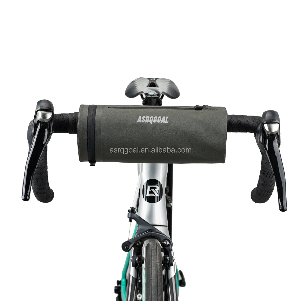 Customized Logo Grey Bike Handlebar Bag Multi-Function Mini Tool Holder Waterproof Front Gravel Outdoor Cycling New Design