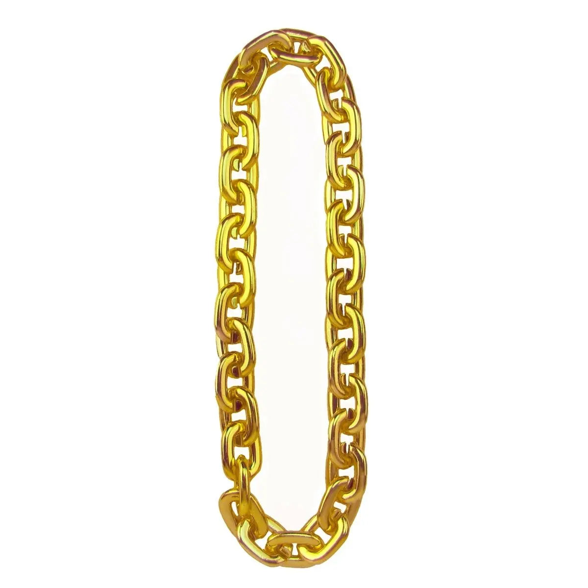 Old School Hip Hop Rapper Pimp Gangster Costume Bling Fake Gold Fat Rope Jumbo Chain Necklace