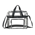 Heavy Duty Custom 12 X 6 X 12 Stadium Approved extra Large Big clear Plastic Pvc Vinyl Tote Bag with Zipper Closure Handles