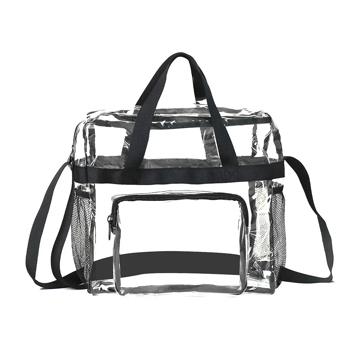 Heavy Duty Custom 12 X 6 X 12 Stadium Approved extra Large Big clear Plastic Pvc Vinyl Tote Bag with Zipper Closure Handles