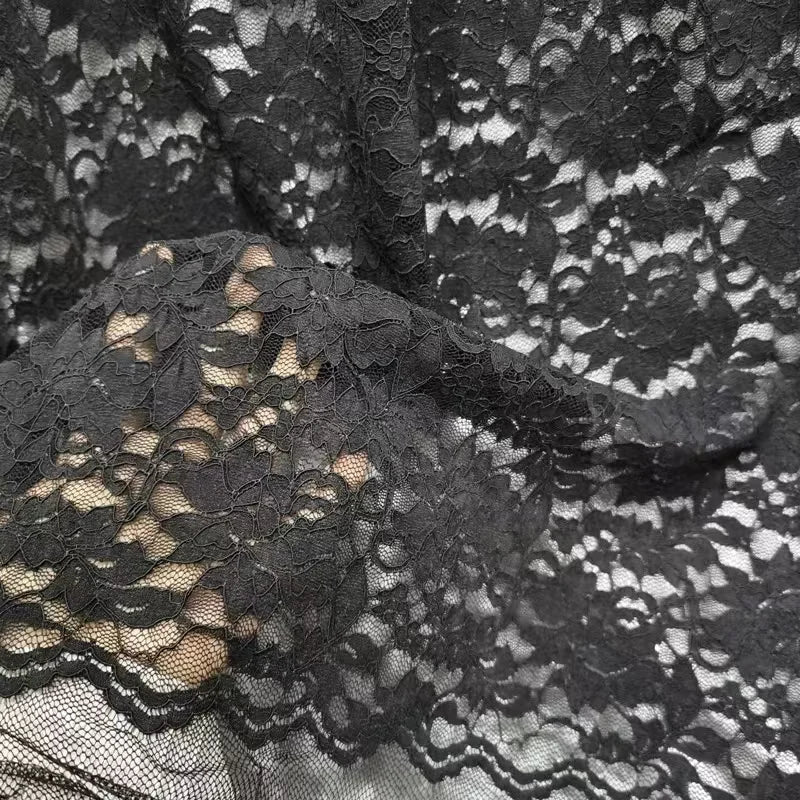 Elastic French Lace Fabric for Dress and Lingerie Elastic