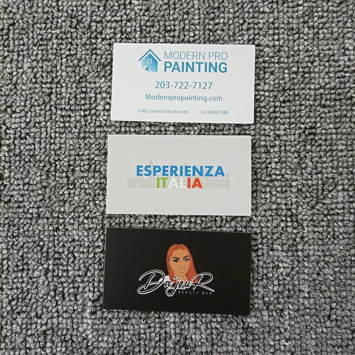 Custom logo 5.4x9cm Business Card Low MOQ Full Color Printing Paper Custom Design Greeting Business Cards