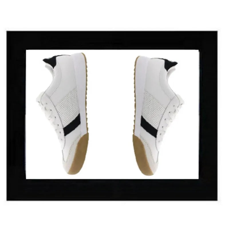 square Frame 360 Rotating Shoes Magnetic Floating  Two Shoes Sneaker Display Stand