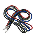 Braided Nylon Dog Leash Lead for Dogs and Cats Solid Pattern Polyester Material