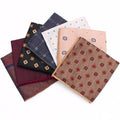 Business Striped Pocket Square Casual Wedding Handkerchief Polyester Hanky Accessories for Banquets