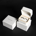 Custom Luxury PU Leather Jewelry Boxes Square Shape in Black White Green with Custom Logo