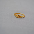 Latest Dazzling Trendy Women's Cubic Zircon North Star Ring Design Wholesale Prices Brass Gold Plated Daily Use Rings