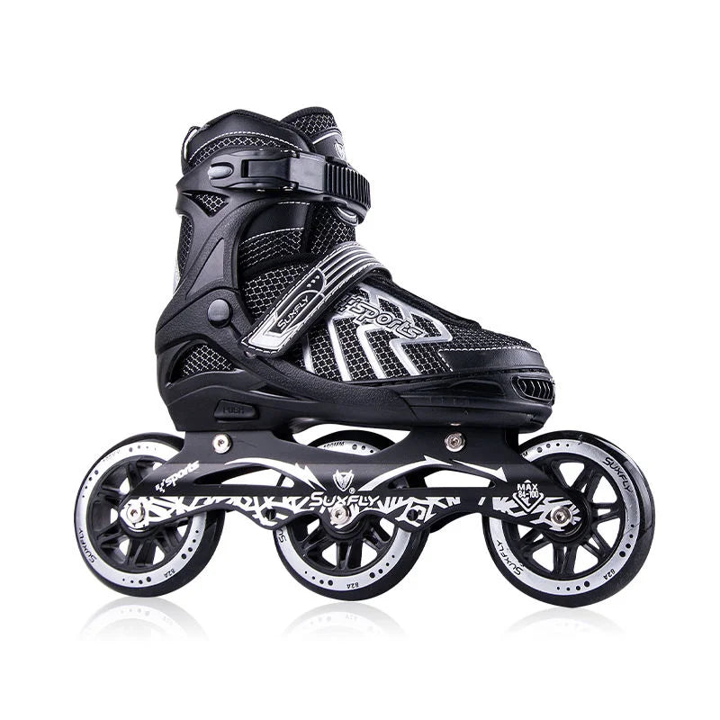 Popular Custom High Rebound PU 3 Wheels or 4 Wheels Inline Skates Adjustable Inline Roller Skates Street Skating for Adult Men