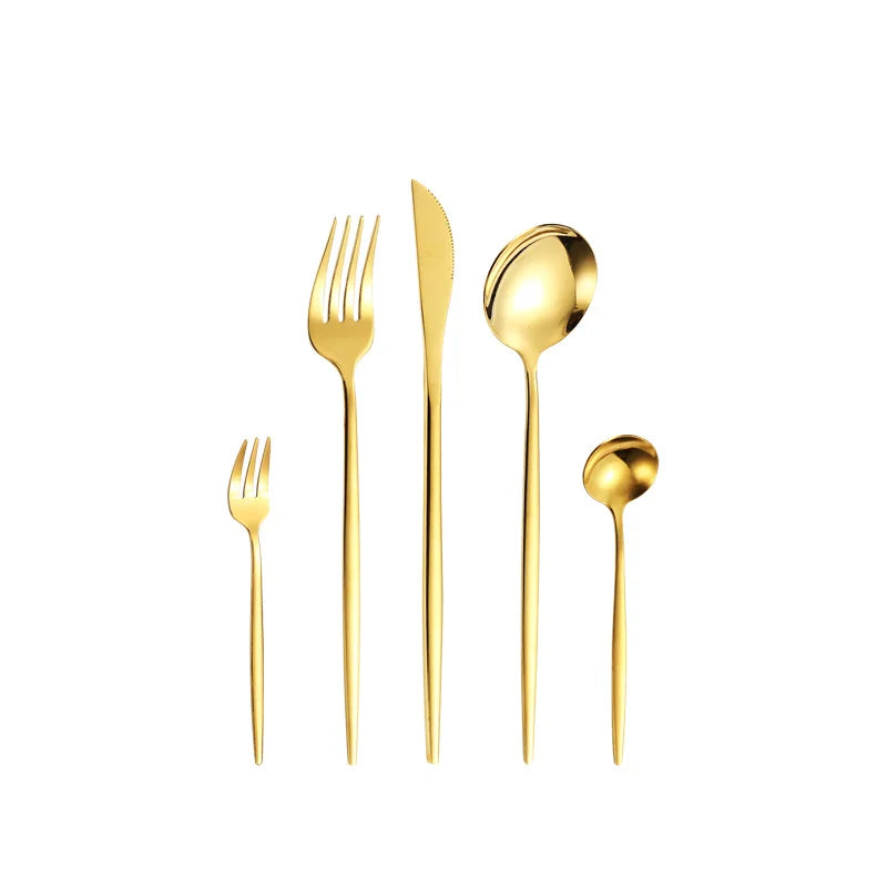 New Design Fashion Gift Box Cutlery Fork and Spoon Kit Put in Suitcase for Wedding Party