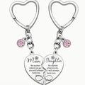 Heart-Shaped Stainless Steel Pendant Keychain Fashionable Design for Couples on Mother's Day