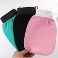 High Quality Dual Fabric Round Bath Gloves Mix Colors Private Label Acceptable Wholesale Exfoliating Scrub Body Care