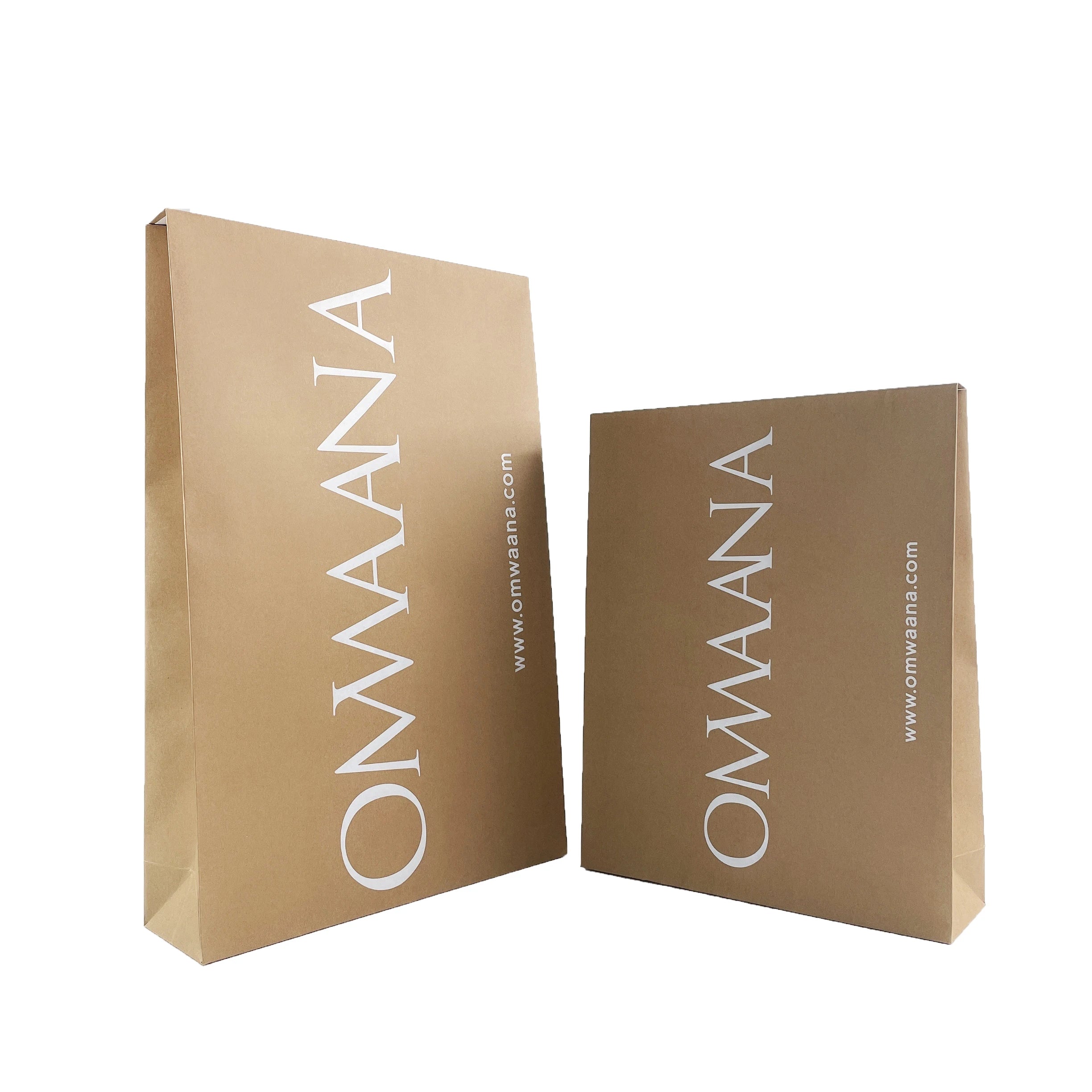 Custom White logo Kraft Mailer Mailing Bag Clothing Packaging Courier Bags Kraft Paper Envelope for Online Shop Shipping