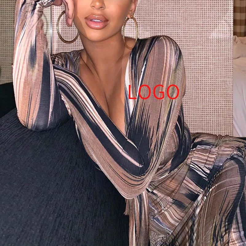 Plus Size Maxi Dresses Bodycon Maxi Elegant Solid Outfit 2021 Fall Casual Party Long Sleeve Dress Plus Size Dress for Woman