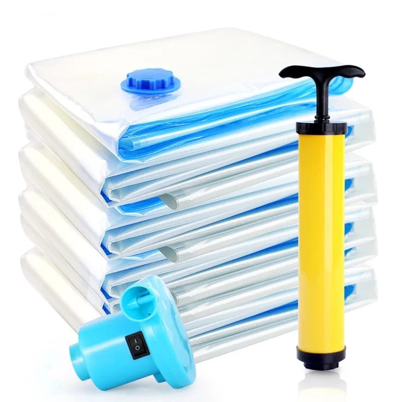 All-Season Vacuum Compressed Storage Bag for Living Room & Travel Flat Compressed Vacuum Seal for Household Use Space Saver