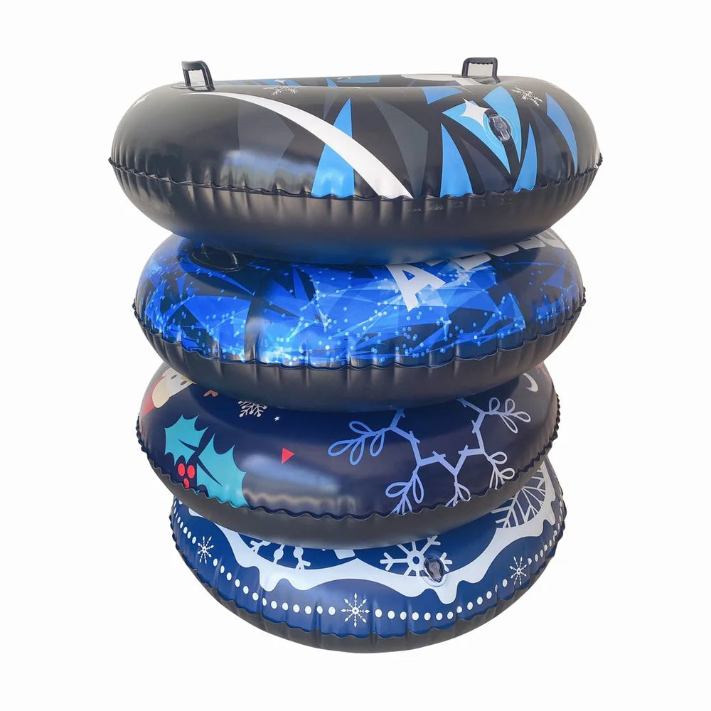 Hot Snow Games Toys Inflatable Snow Tube Toy Inflatable Folding Portable Snow Ski for Kids and Adults