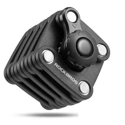 ROCKBROS Wholesale Foldable 4 Digital Bike Bicycle Cable Lock with Code Combination Premium Security for Bicycles