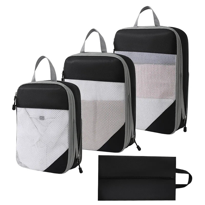 Luggage Suitcase Storage Organizer Set Lightweight Expandable Durable Luggage Packing Cube Set