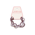 JIRIS Korean Style Fashion Geometric Elastic Fabric Hair Ties Wave Curly Temperament Colorful Pink Grey Brown Girls 8cm