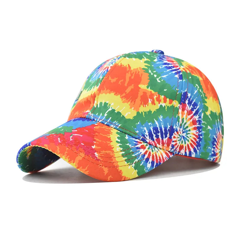 Hot Selling Colorful Graffiti Sport Running DAD Cap Outdoor SUN HAT Personality Snapback Print Baseball Cap