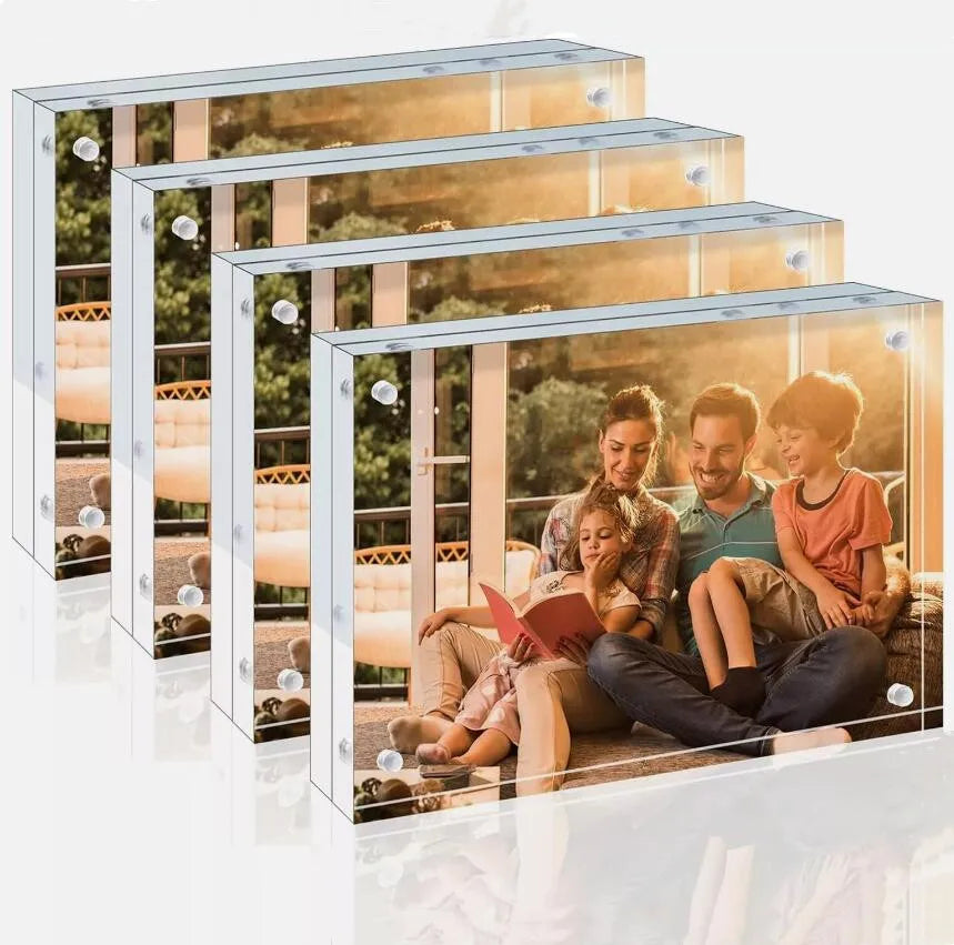 Wholesale 4x6 Inch Magnetic Acrylic Photo Frame Display Picture Frame