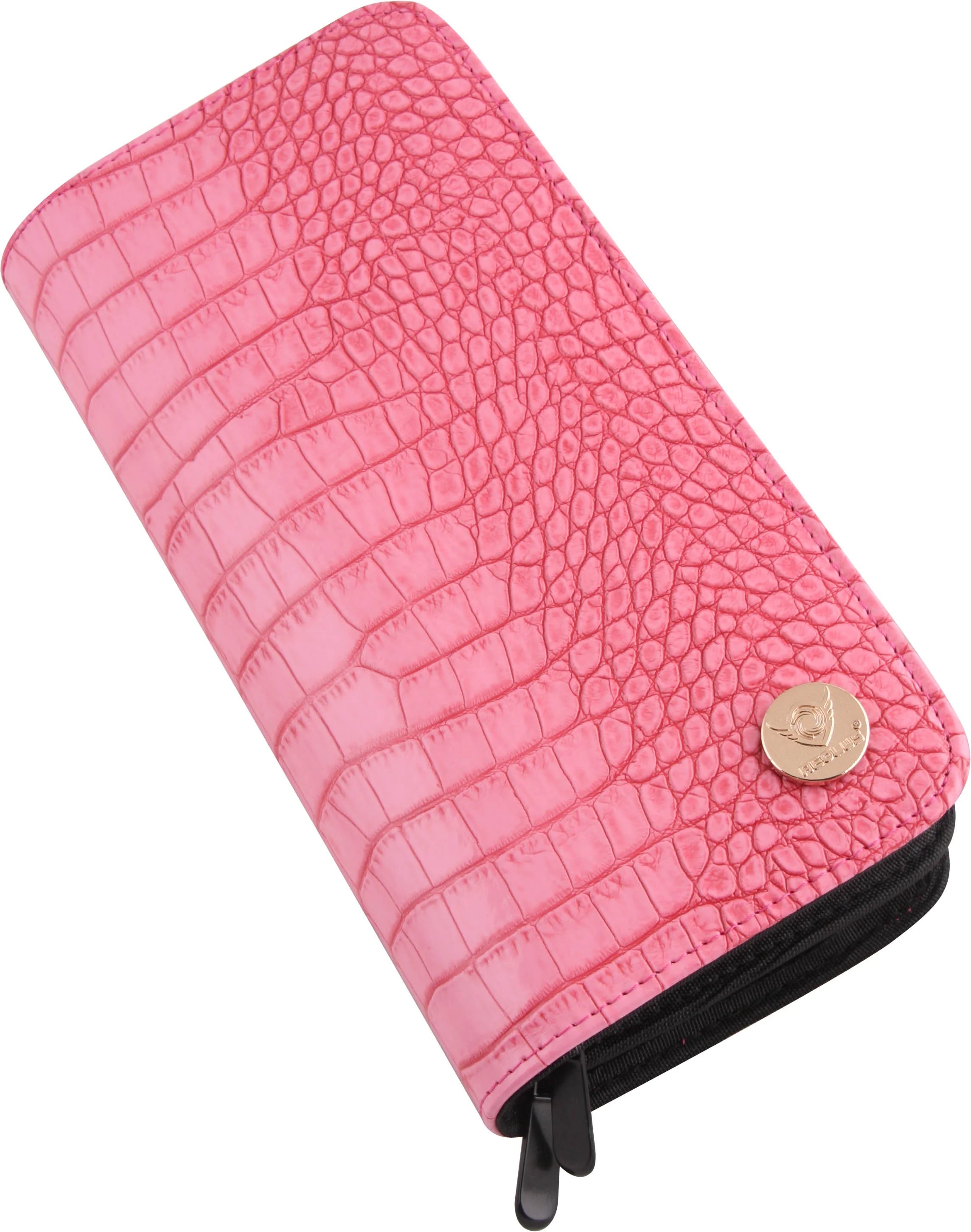 Luxury Eco-Friendly Alligator Leather Scissor Pouch Bag Case for Salon Stylist Cutting Scissors for Pet Grooming Portable