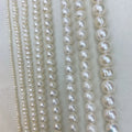 A Wholesale Real Strand Pearl Strand Jewish Pearl Beads with Holes Hot Selling Freshwater Pearl Strand Loose Beads Round Natural