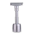 Travel Manual Shaving Razor Adjustable One Blade Double Edge Classic Safety Razor with Stand